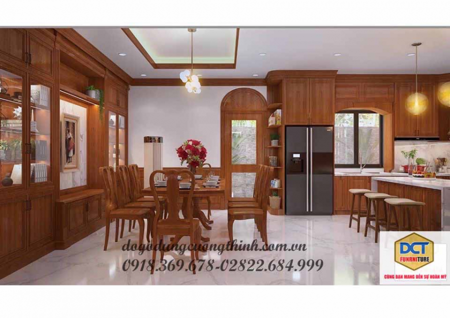 nội thất phòng ăn tân cổ điển